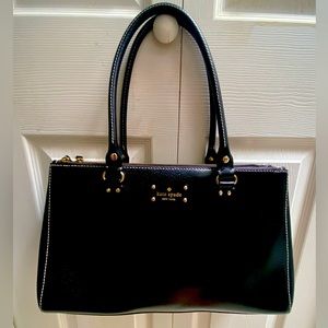 Kate Spade Black Wellesley Martine XL Satchel Tote Handbag